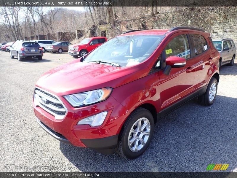 Ruby Red Metallic / Ebony Black 2021 Ford EcoSport SE 4WD