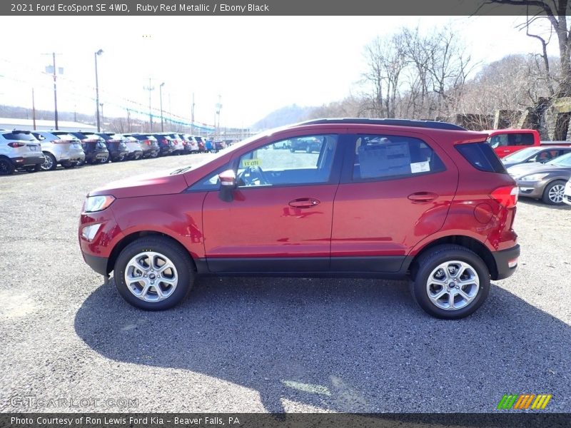 Ruby Red Metallic / Ebony Black 2021 Ford EcoSport SE 4WD