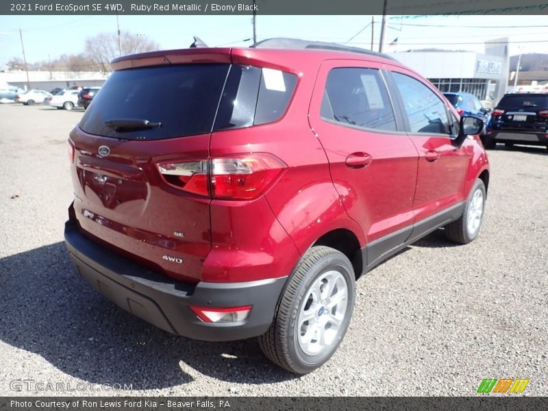 Ruby Red Metallic / Ebony Black 2021 Ford EcoSport SE 4WD