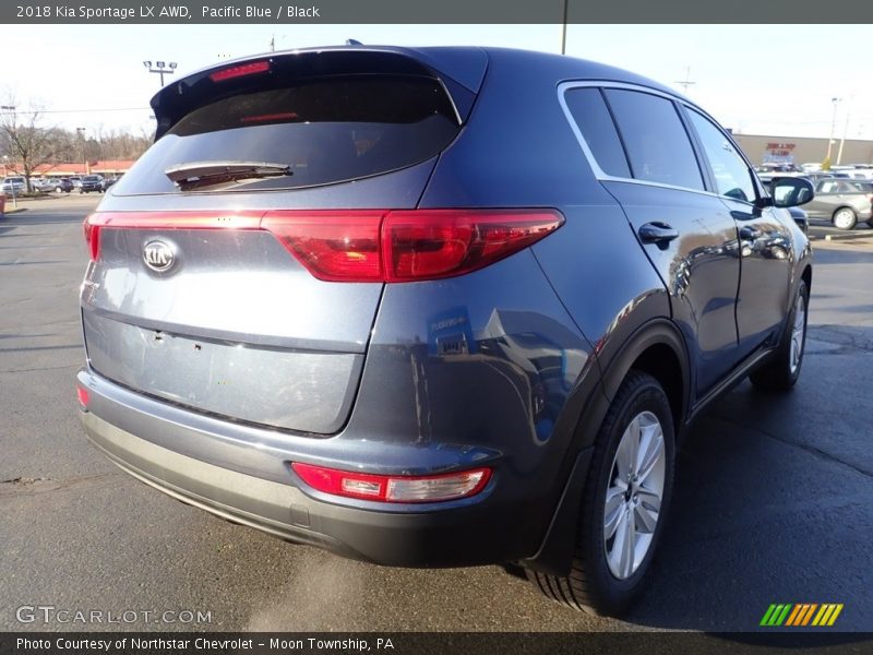 Pacific Blue / Black 2018 Kia Sportage LX AWD