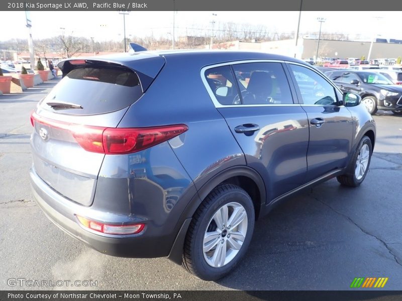 Pacific Blue / Black 2018 Kia Sportage LX AWD