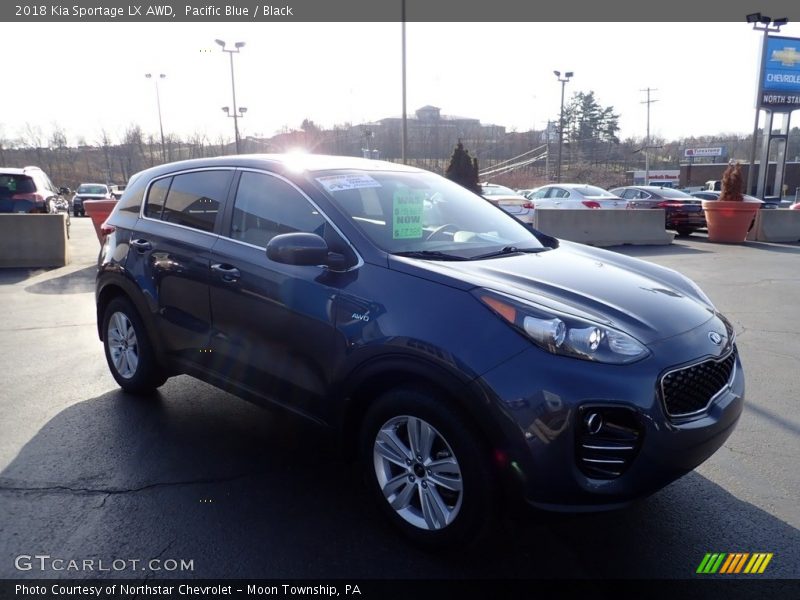 Pacific Blue / Black 2018 Kia Sportage LX AWD