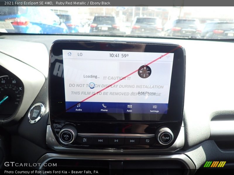 Ruby Red Metallic / Ebony Black 2021 Ford EcoSport SE 4WD