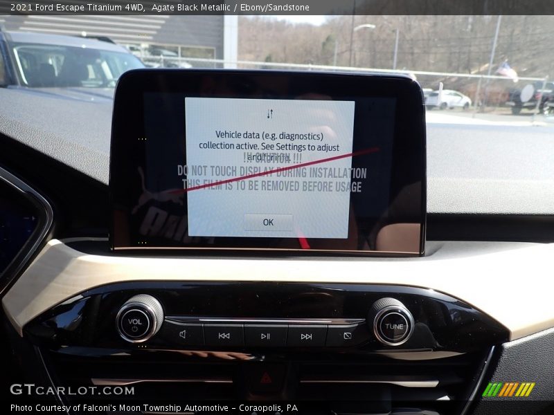 Agate Black Metallic / Ebony/Sandstone 2021 Ford Escape Titanium 4WD