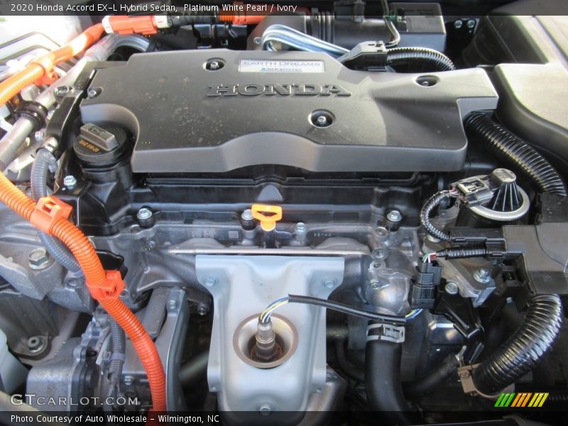 Platinum White Pearl / Ivory 2020 Honda Accord EX-L Hybrid Sedan