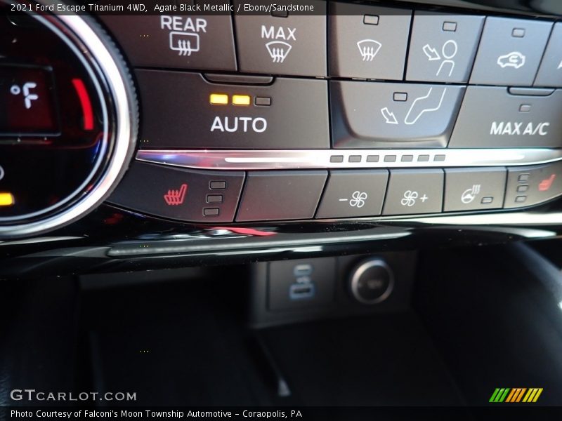 Agate Black Metallic / Ebony/Sandstone 2021 Ford Escape Titanium 4WD