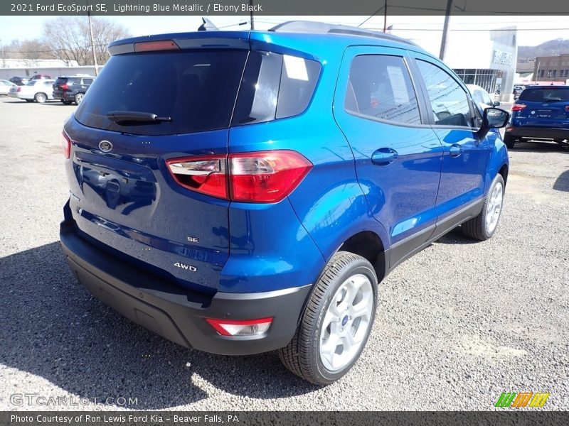 Lightning Blue Metallic / Ebony Black 2021 Ford EcoSport SE