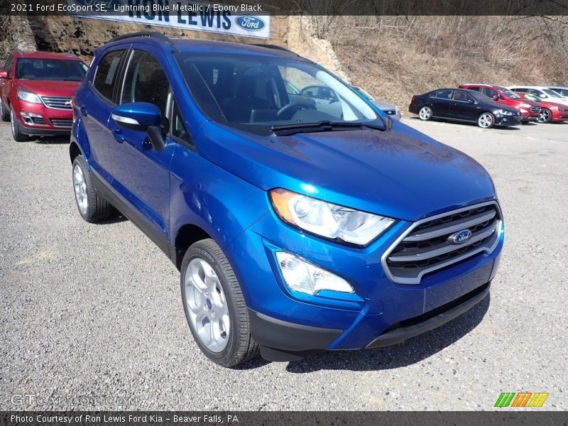Lightning Blue Metallic / Ebony Black 2021 Ford EcoSport SE