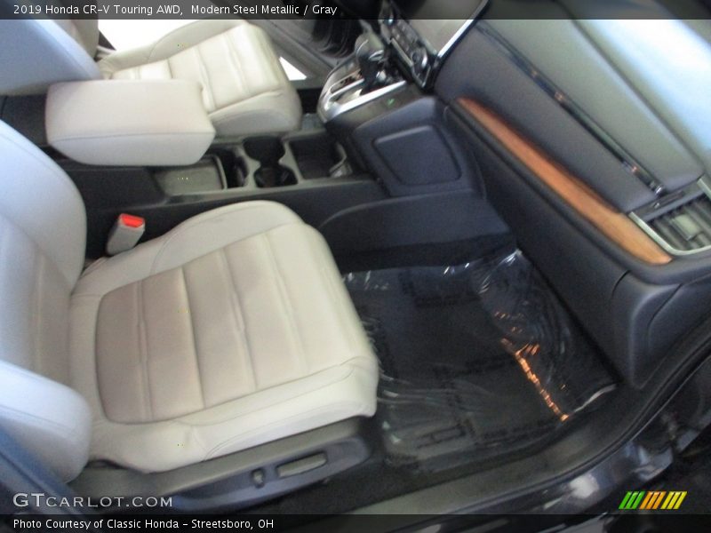 Modern Steel Metallic / Gray 2019 Honda CR-V Touring AWD