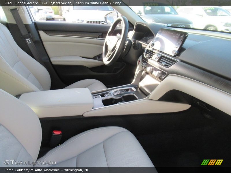 Platinum White Pearl / Ivory 2020 Honda Accord EX-L Hybrid Sedan