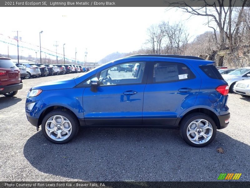 Lightning Blue Metallic / Ebony Black 2021 Ford EcoSport SE