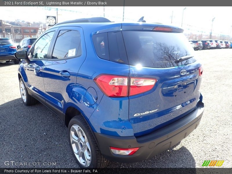 Lightning Blue Metallic / Ebony Black 2021 Ford EcoSport SE