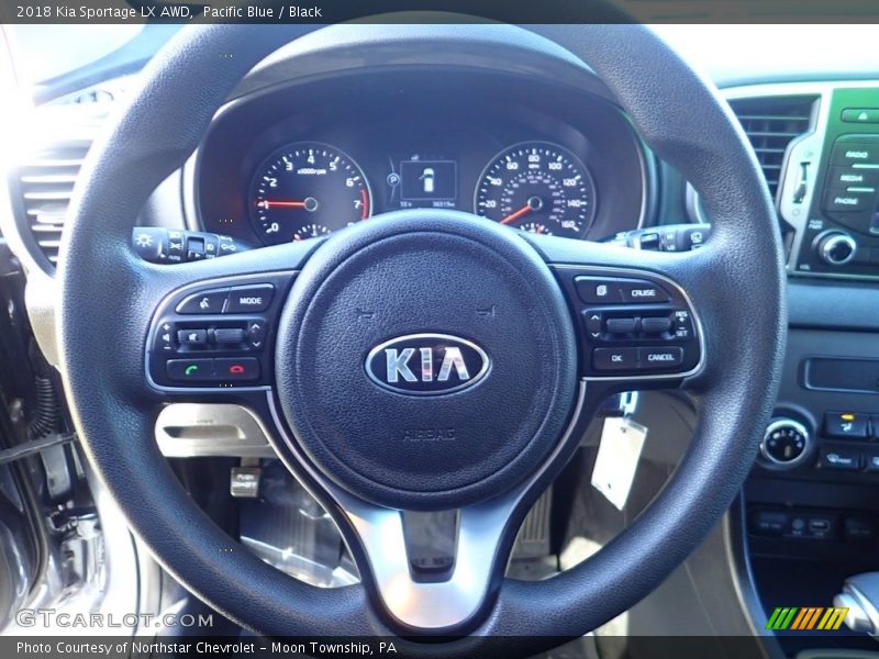 Pacific Blue / Black 2018 Kia Sportage LX AWD