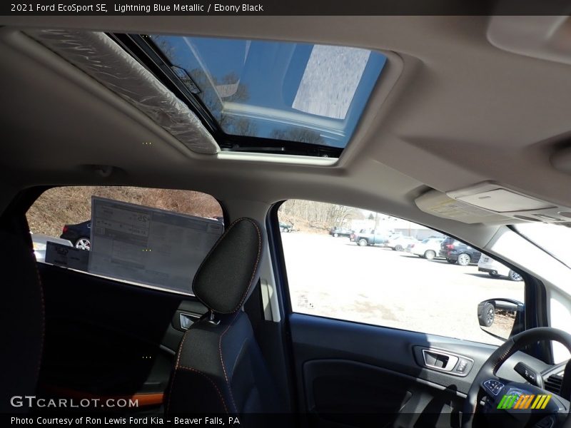 Lightning Blue Metallic / Ebony Black 2021 Ford EcoSport SE