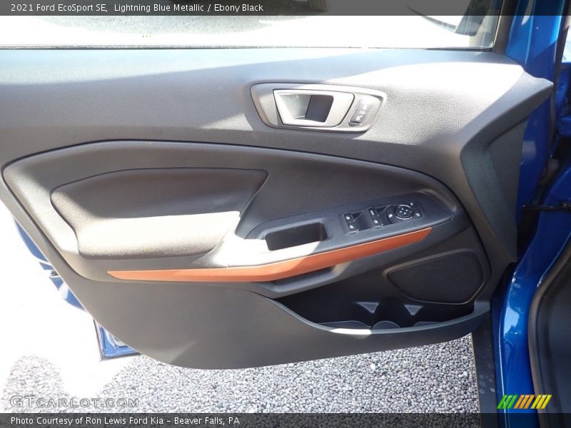 Lightning Blue Metallic / Ebony Black 2021 Ford EcoSport SE