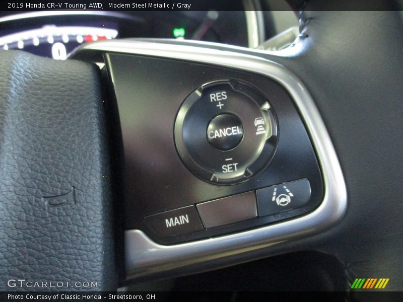 Modern Steel Metallic / Gray 2019 Honda CR-V Touring AWD
