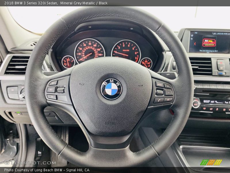 Mineral Grey Metallic / Black 2018 BMW 3 Series 320i Sedan