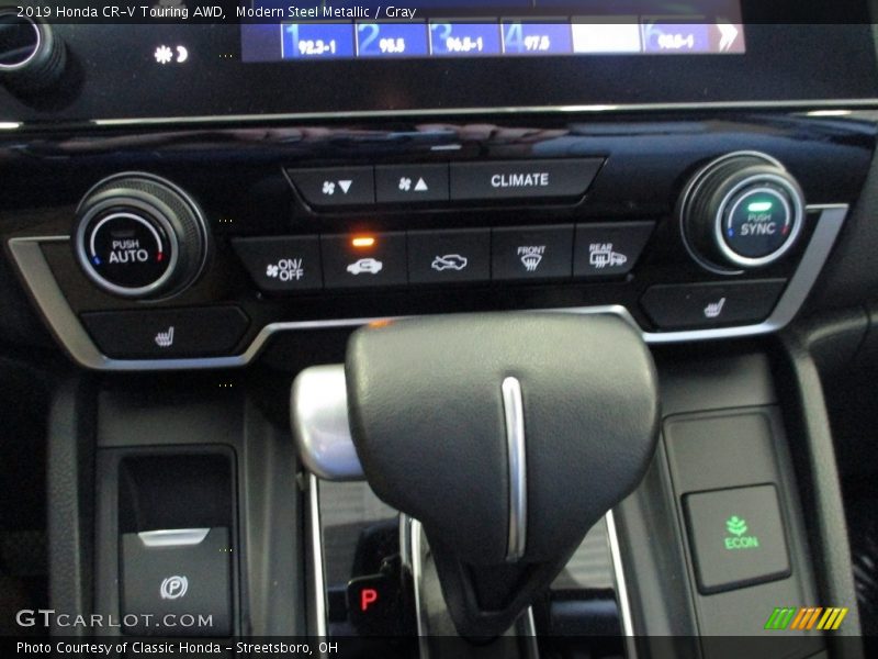 Modern Steel Metallic / Gray 2019 Honda CR-V Touring AWD