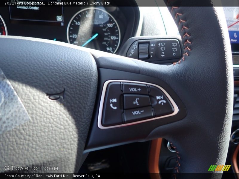 Lightning Blue Metallic / Ebony Black 2021 Ford EcoSport SE