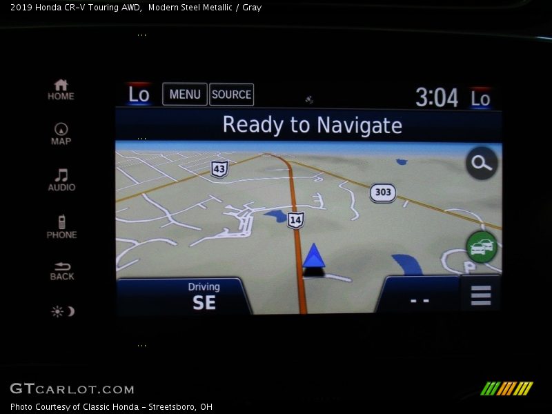 Modern Steel Metallic / Gray 2019 Honda CR-V Touring AWD