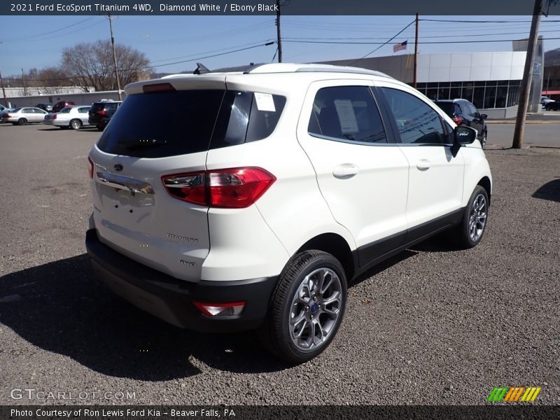 Diamond White / Ebony Black 2021 Ford EcoSport Titanium 4WD