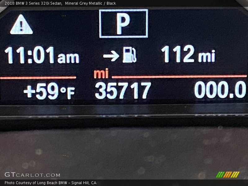 Mineral Grey Metallic / Black 2018 BMW 3 Series 320i Sedan