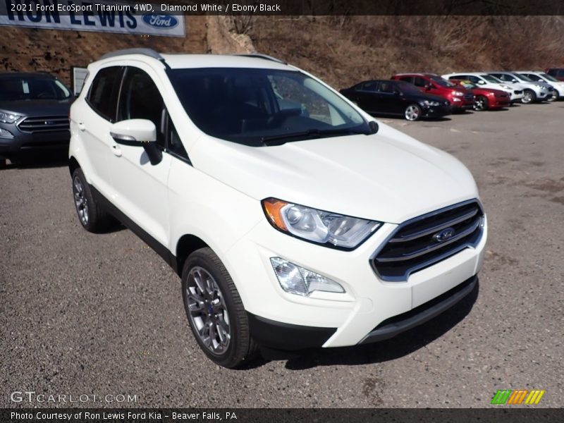 Diamond White / Ebony Black 2021 Ford EcoSport Titanium 4WD