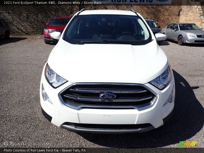 Diamond White / Ebony Black 2021 Ford EcoSport Titanium 4WD