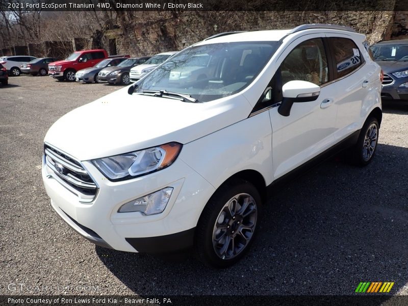 Diamond White / Ebony Black 2021 Ford EcoSport Titanium 4WD