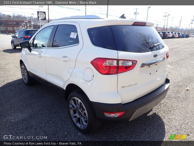 Diamond White / Ebony Black 2021 Ford EcoSport Titanium 4WD