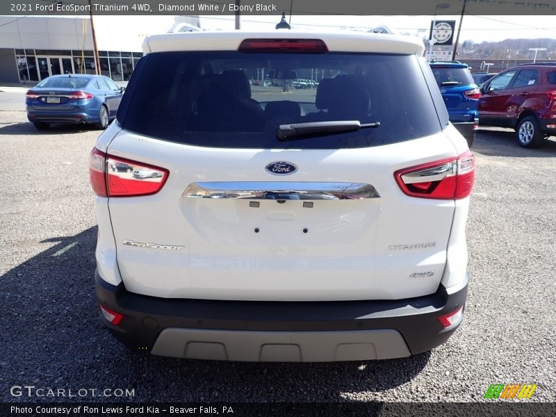 Diamond White / Ebony Black 2021 Ford EcoSport Titanium 4WD