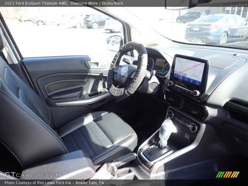 Diamond White / Ebony Black 2021 Ford EcoSport Titanium 4WD