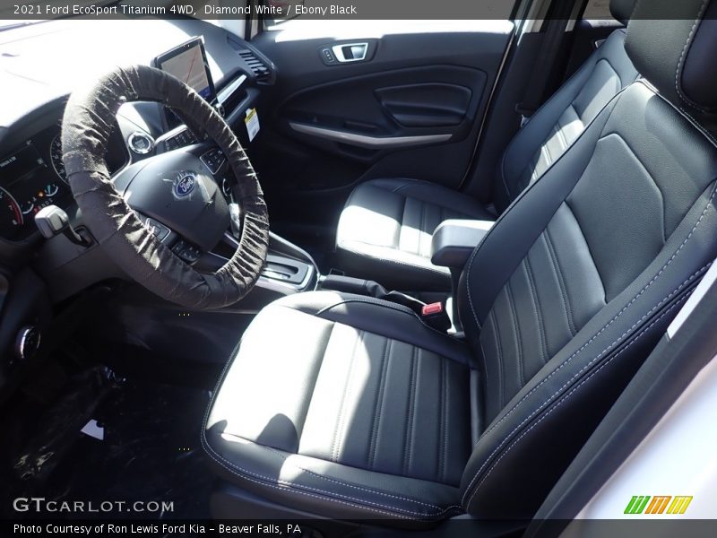 Diamond White / Ebony Black 2021 Ford EcoSport Titanium 4WD