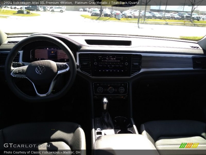 Platinum Gray Metallic / Titan Black/Quartz 2021 Volkswagen Atlas SEL Premium 4Motion