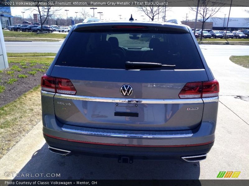 Platinum Gray Metallic / Titan Black/Quartz 2021 Volkswagen Atlas SEL Premium 4Motion