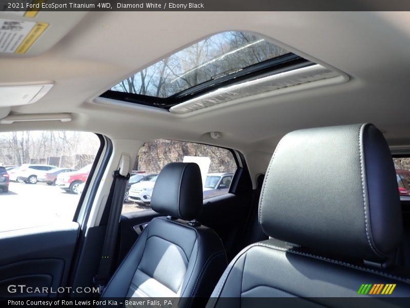 Diamond White / Ebony Black 2021 Ford EcoSport Titanium 4WD