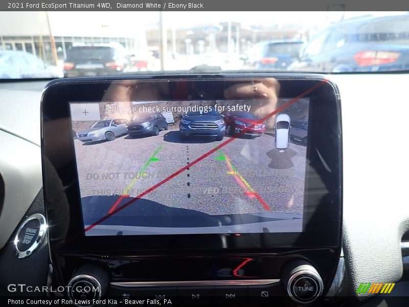Diamond White / Ebony Black 2021 Ford EcoSport Titanium 4WD