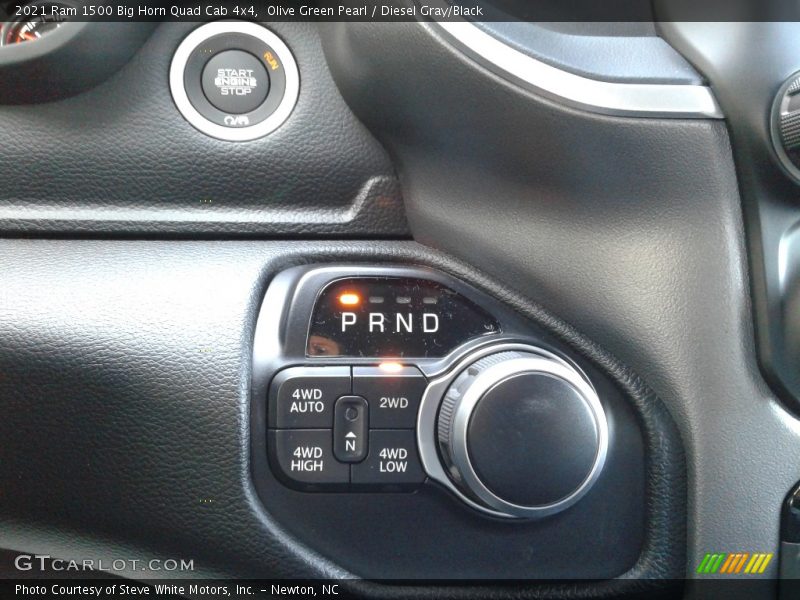 Olive Green Pearl / Diesel Gray/Black 2021 Ram 1500 Big Horn Quad Cab 4x4
