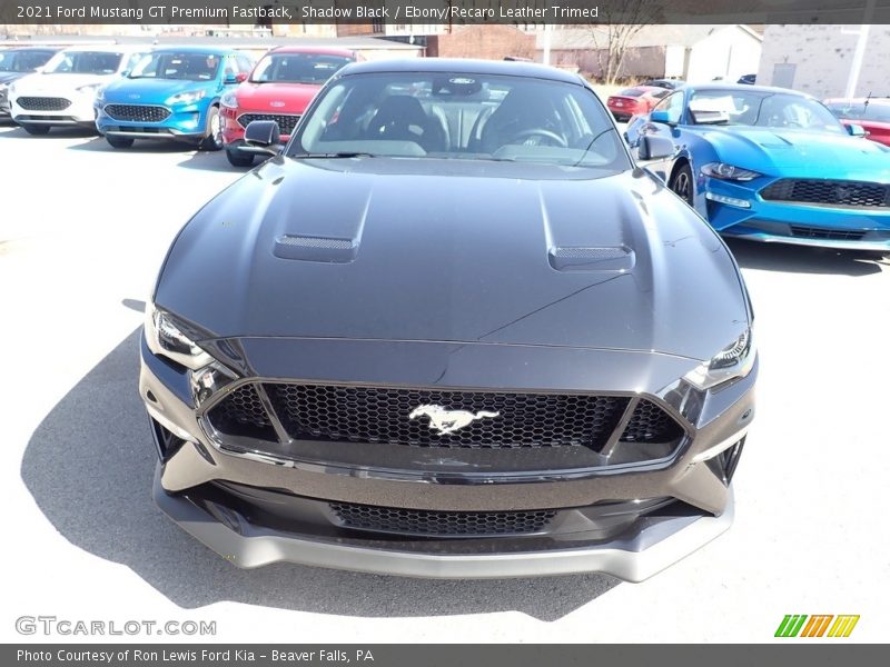 Shadow Black / Ebony/Recaro Leather Trimed 2021 Ford Mustang GT Premium Fastback
