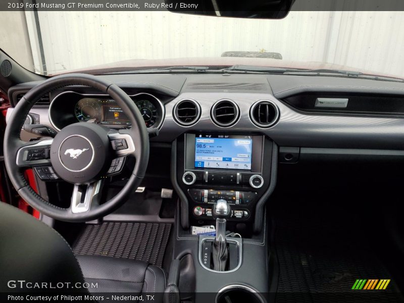 Dashboard of 2019 Mustang GT Premium Convertible