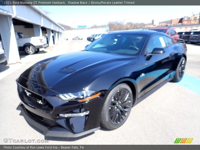 Shadow Black / Ebony/Recaro Leather Trimed 2021 Ford Mustang GT Premium Fastback