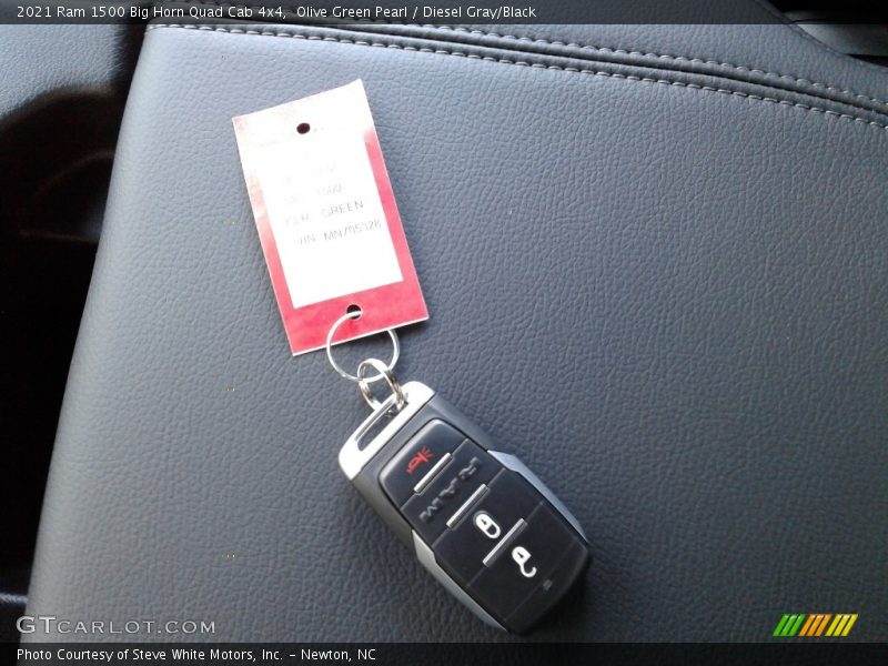 Olive Green Pearl / Diesel Gray/Black 2021 Ram 1500 Big Horn Quad Cab 4x4