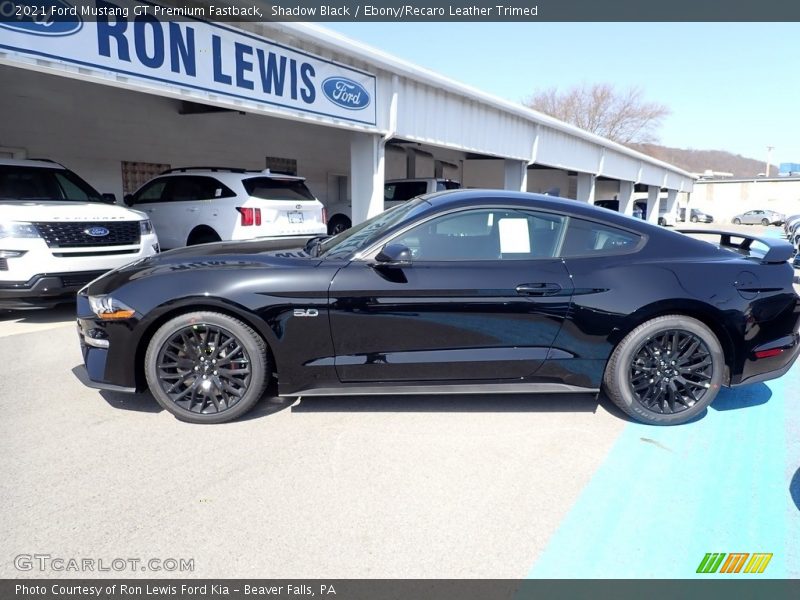 Shadow Black / Ebony/Recaro Leather Trimed 2021 Ford Mustang GT Premium Fastback