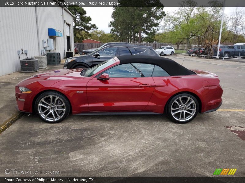 2019 Mustang GT Premium Convertible Ruby Red