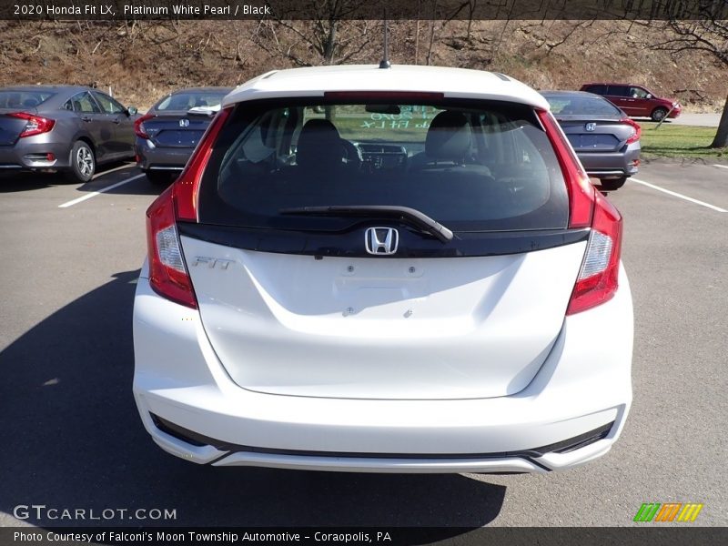 Platinum White Pearl / Black 2020 Honda Fit LX