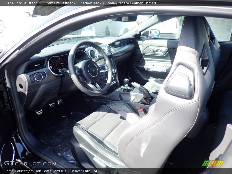 Shadow Black / Ebony/Recaro Leather Trimed 2021 Ford Mustang GT Premium Fastback