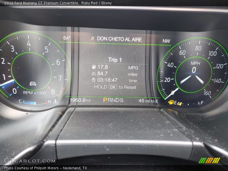  2019 Mustang GT Premium Convertible GT Premium Convertible Gauges