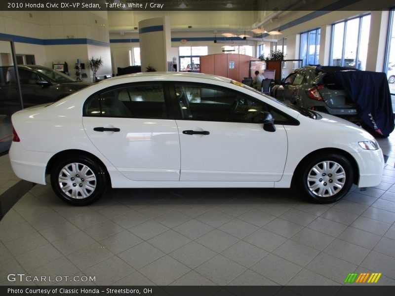 Taffeta White / Gray 2010 Honda Civic DX-VP Sedan