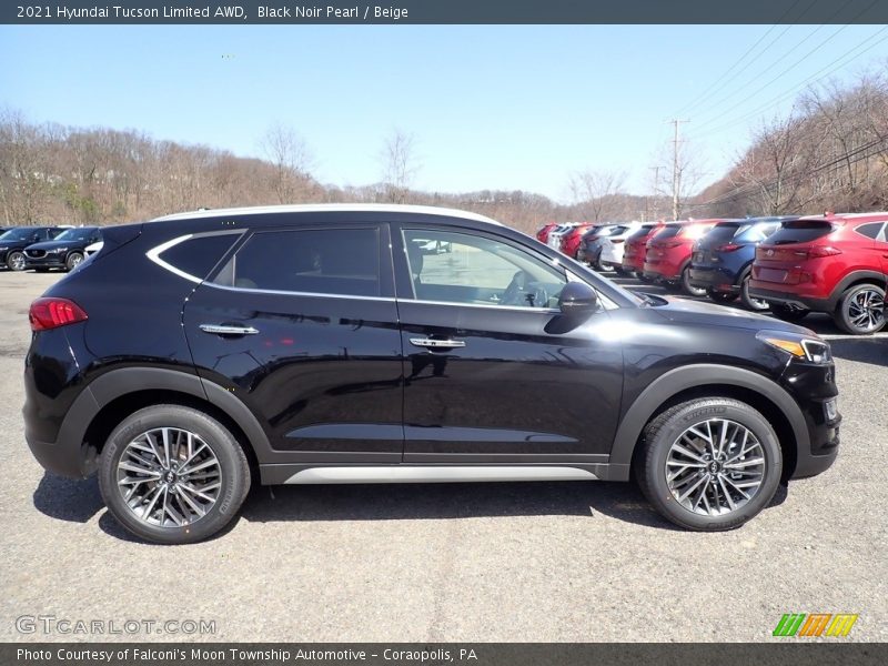 Black Noir Pearl / Beige 2021 Hyundai Tucson Limited AWD