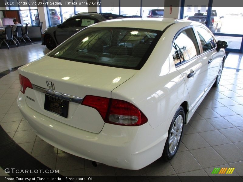 Taffeta White / Gray 2010 Honda Civic DX-VP Sedan